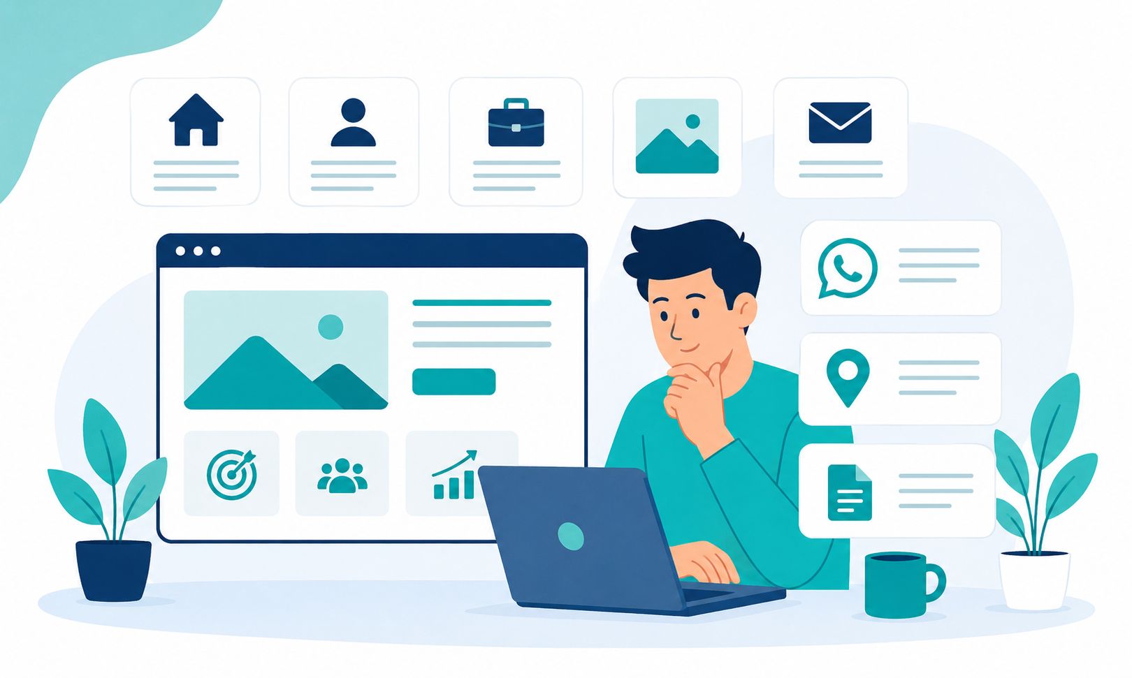 15 essential pages and features for a small business website