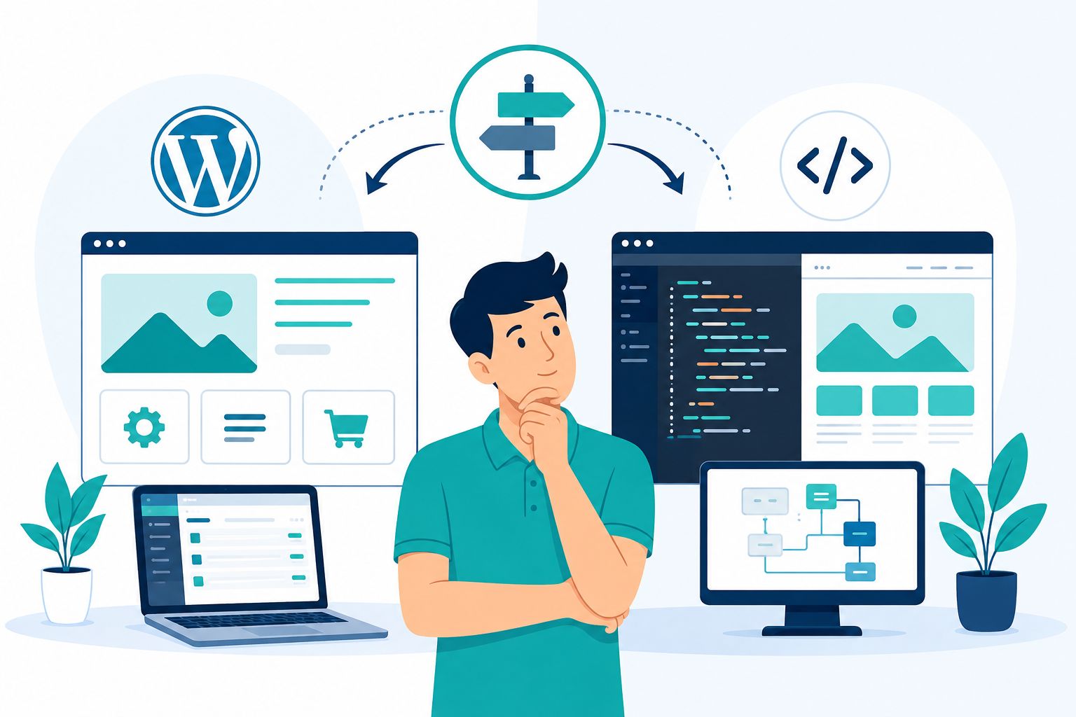 WordPress vs custom website Malaysia