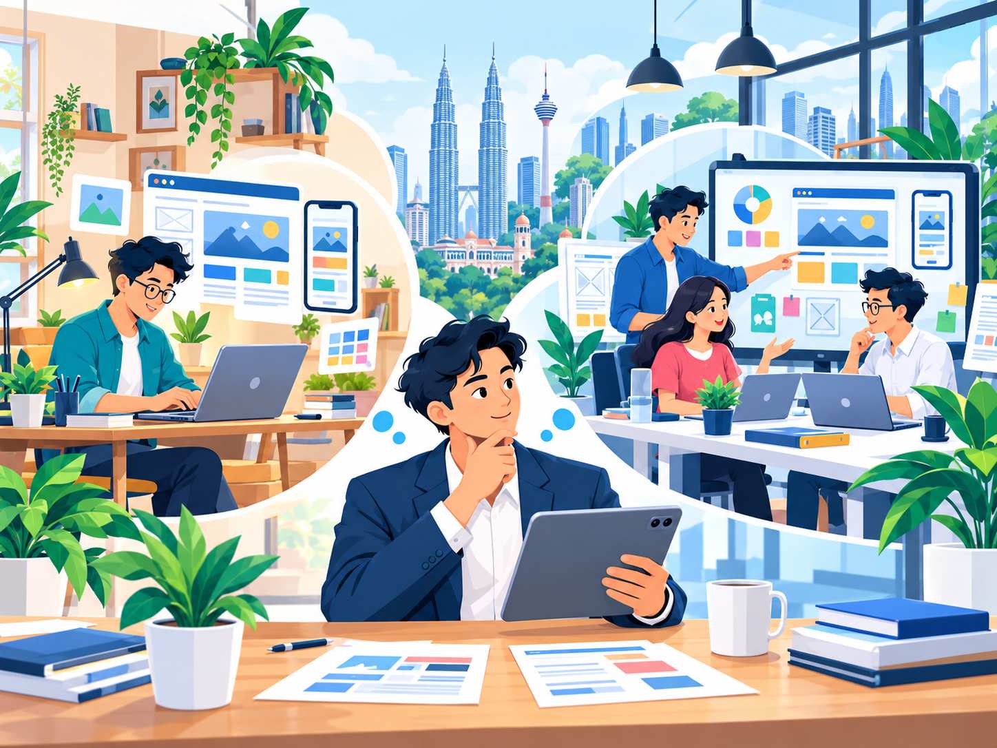 Perbandingan freelance web designer dan web design agency di Malaysia untuk projek website bisnes
