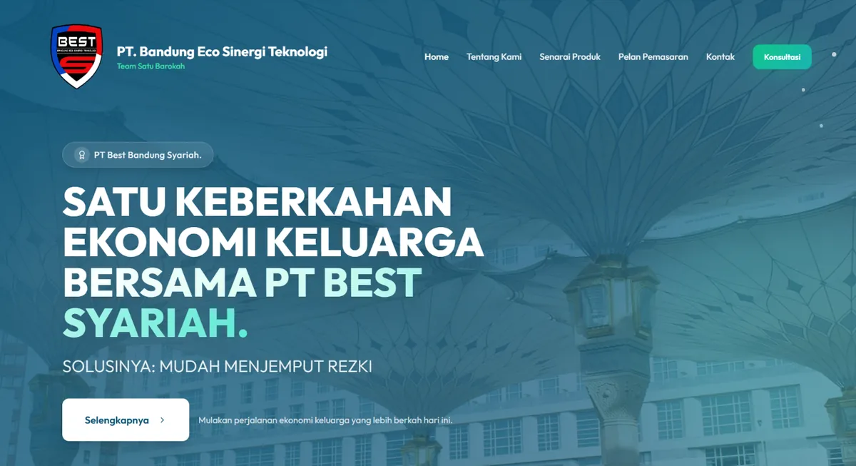 Barakah One website built by Nibong Web Studio