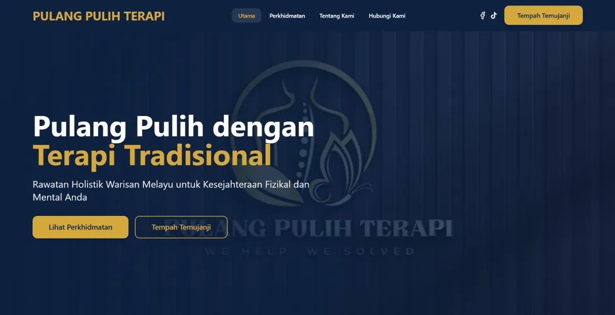 Laman web Pulang Pulih Terapi dibina oleh Nibong Web Studio